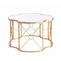 Fashion small round irregular stainless steel coffee table small round side table